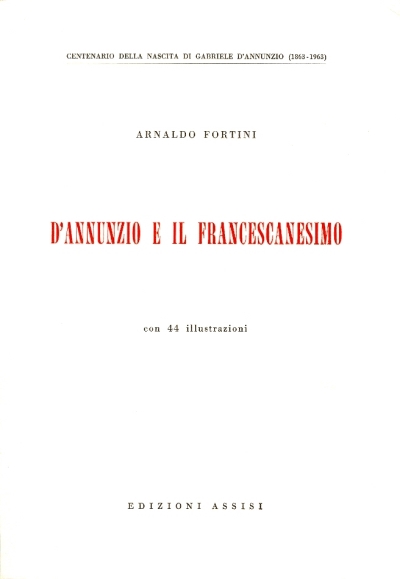 Cover  D'Annunzio e il francescanesimo