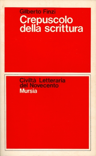 Cover  Crepuscolo della scrittura