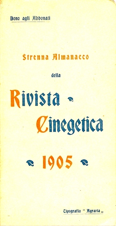 Cover  Strenna almanacco della rivista cinegetica