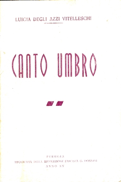 Cover  Canto umbro