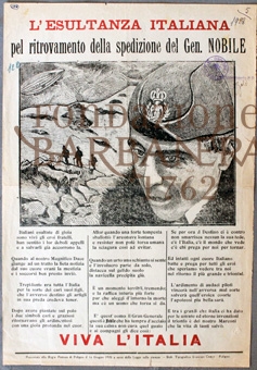 Cover  L'esultanza italiana pel ritrovamento della spedizione del Gen. Nobile
