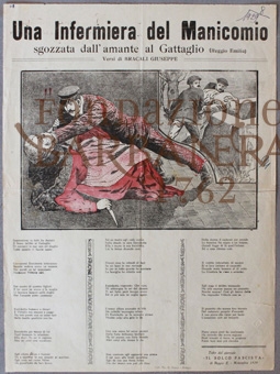 Cover  Una infermiera del Manicomio sgozzata dall'amante al Gattaglio (Reggio Emilia)