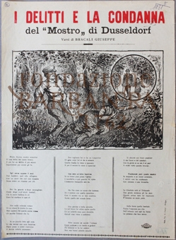 Cover  I delitti e la condanna del mostro di Dusseldorf