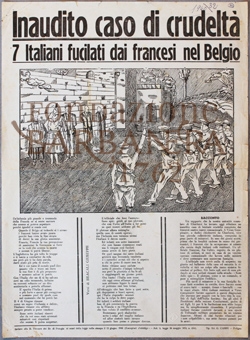 Cover  Inaudito caso di crudeltà : sette italiani fucilati dai francesi nel Belgio