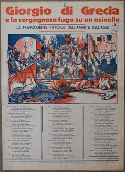 Cover  Giorgio di Grecia e la vergognosa fuga su un asinello : la travolgente vittoria dell'Amarte dell'Asse