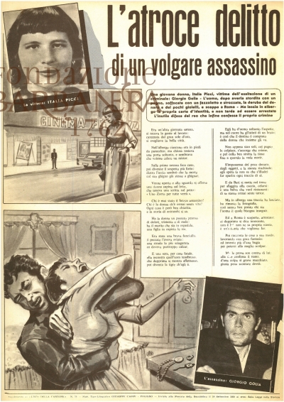 Cover  L'atroce delitto di un volgare assassino