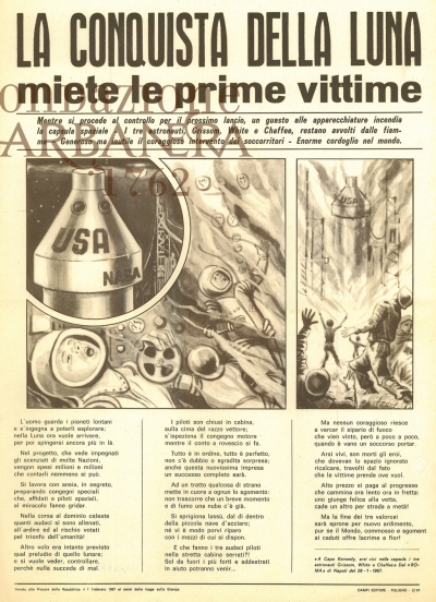 Cover  La conquista della luna miete le prime vittime
