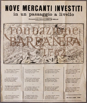 Cover  Nove mercanti investiti in un passaggio a livello