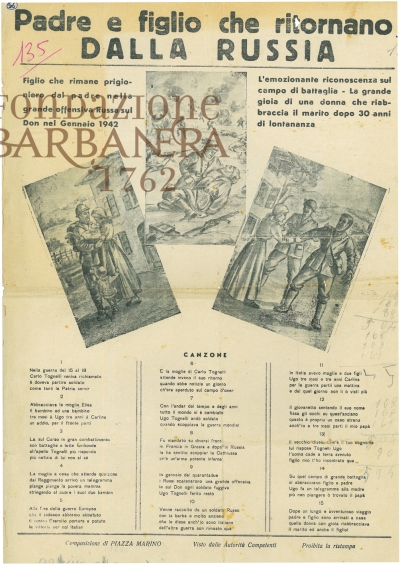 Cover  Padre e figlio che ritornano dalla Russia