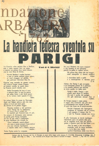 Cover  La bandiera tedesca sventola su Parigi