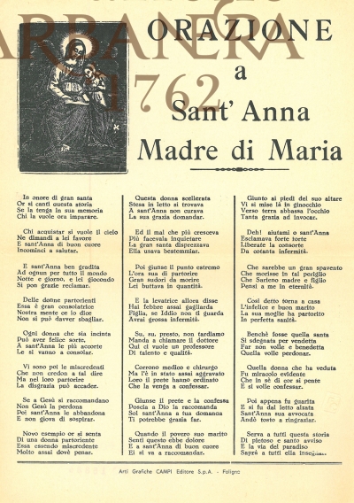 Cover  Orazione a Sant'Anna : madre di Maria