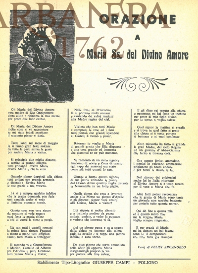 Cover  Orazione a Maria SS. del Divino Amore