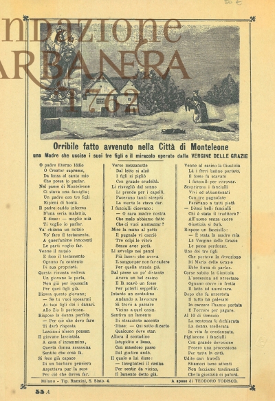 Cover  Orribile fatto avvenuto nella città di Monteleone