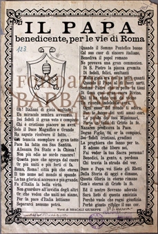 Cover  Il Papa benedicente, per le vie di Roma