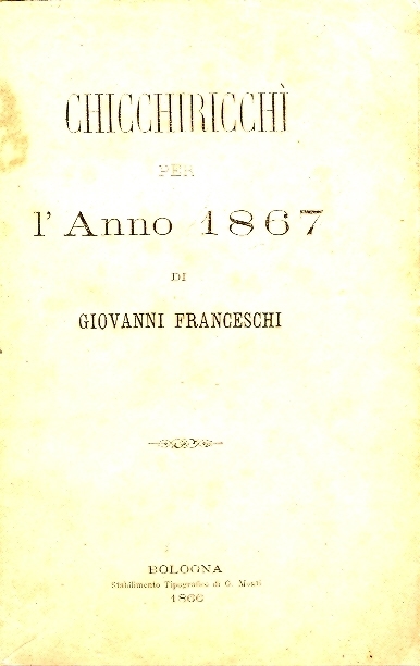 Cover  Chicchiricchì per l'anno 1867