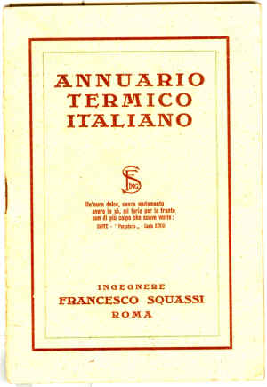Cover  Annuario termico italiano