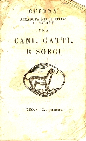 Cover  Guerra accaduta nella città di Calicut tra cani, gatti e sorci
