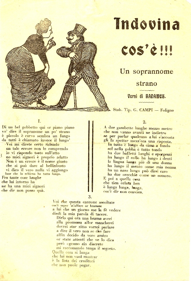 Cover  Indovina cos'è!!! : Un soprannome strano