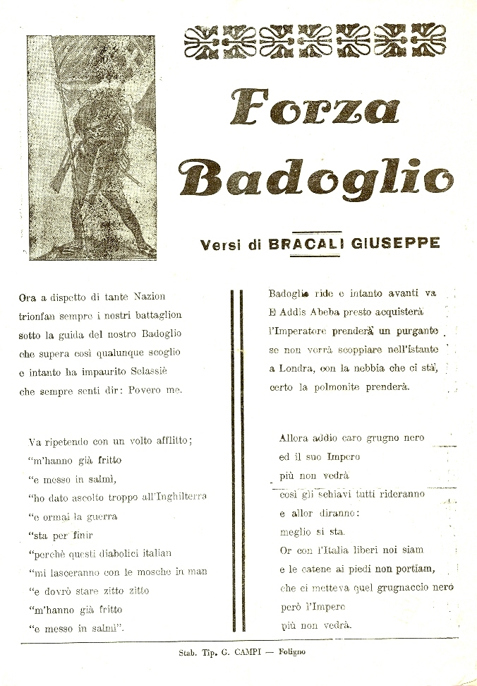 Cover  Forza Badoglio