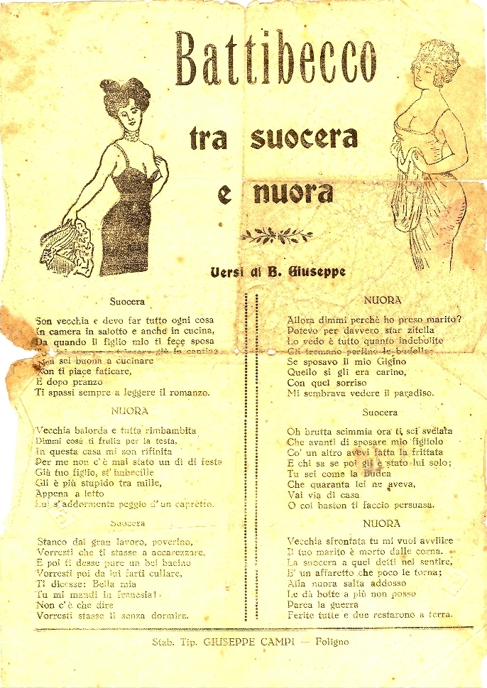 Cover  Battibecco tra suocera e nuora
