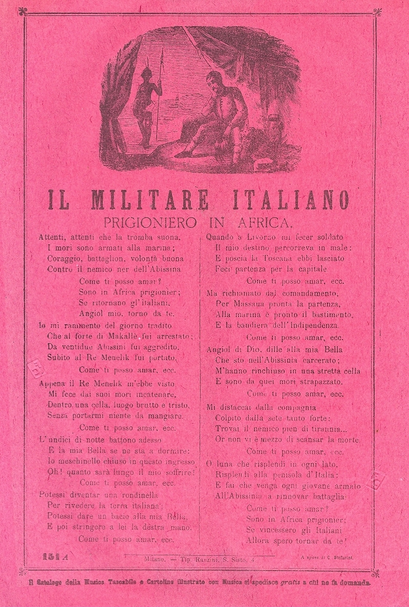 Cover  Il militare italiano prigioniero in Africa