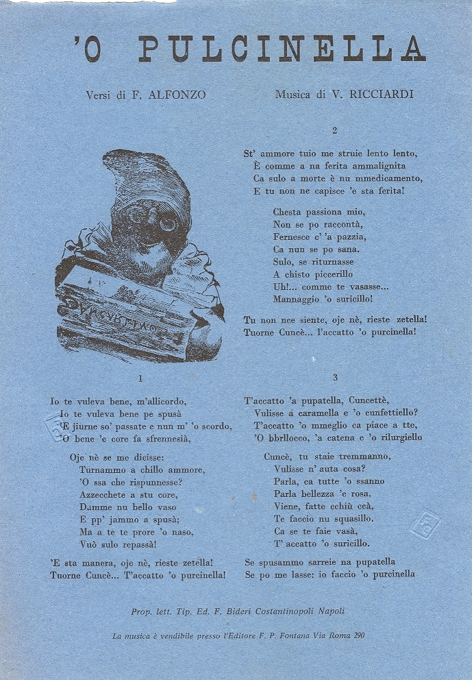 Cover  'O pulcinella