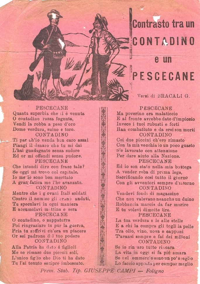 Cover  Contrasto tra un contadino e un pescecane