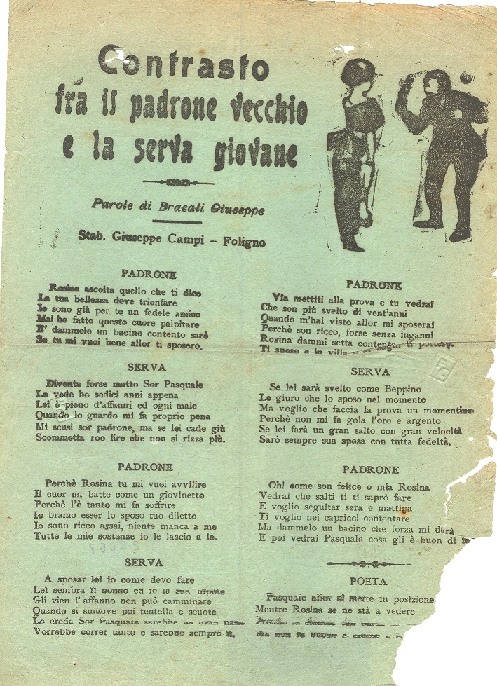 Cover  Contrasto fra il padrone vecchio e la serva giovane