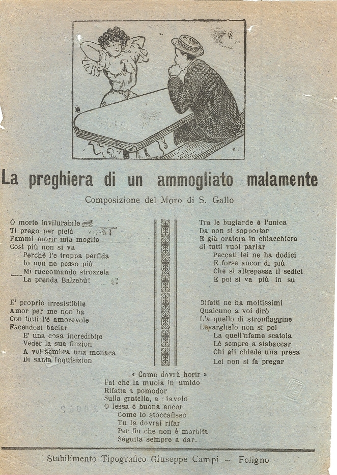 Cover  La preghiera di un ammogliato malamente