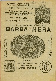 Cover  Moti celesti, o siano Pianeti sferici calcolati per tutta l'Italia, e sue isole, e per gran parte di Europa, ed in particolare pel grado 42 di Roma e 41 di Napoli per l'anno primo dopo il bisestile 1909