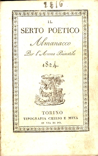 Cover  Il serto poetico : almanacco per l'anno ...