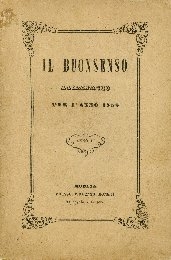 Cover  Il buonsenso : almanacco per l'anno ...