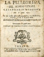 Cover  La pellegrina del mondo lunare : calendario moderno per l'anno ...