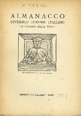 Cover  Almanacco giuridico-forense italiano : il lunario della toga
